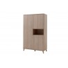 PAULINE RIVER OAK GARDE-ROBE 2 PORTES